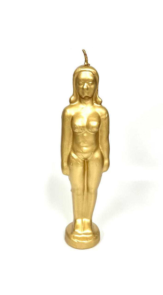 Female Figure Candle (Gold)