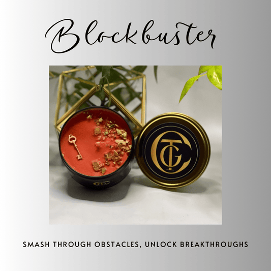 Decorative container with red interior and gold lid featuring a logo, on a light gray background.