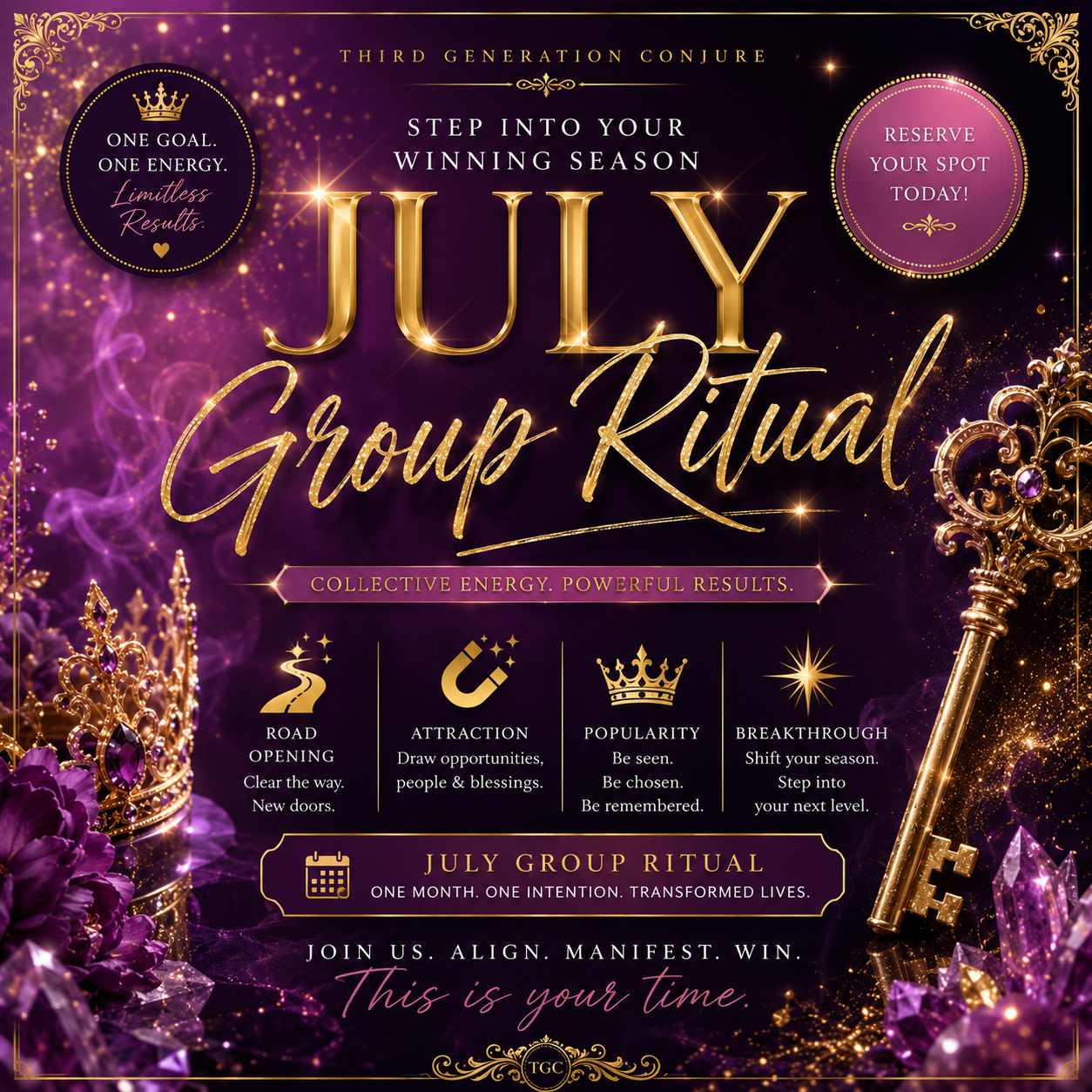 Winning Season Group Ritual: July Ritual