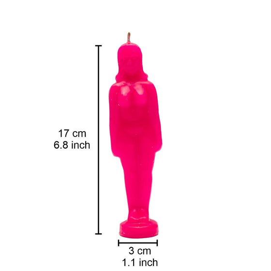 Female Figure Candle (Pink)