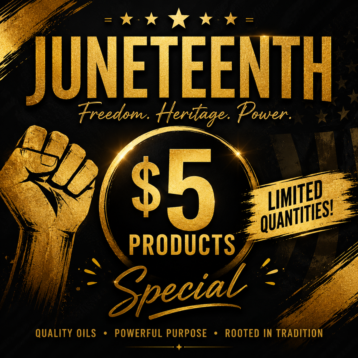 $5 Juneteeth Sale