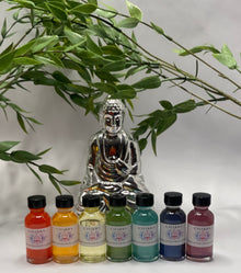  Chakra oils | Third Generation Conjure| Chakra oils are used in chakra balancing. Balancing your root chakra and opening your third eye.